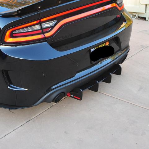 ZL1 Addons Rear Diffuser 15-up Dodge Charger RT-SRT - Click Image to Close